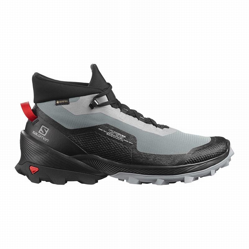 Salomon CROSS OVER CHUKKA GORE-TEX Turisticke Topanky Panske Siva / Čierne | 63910OVHD