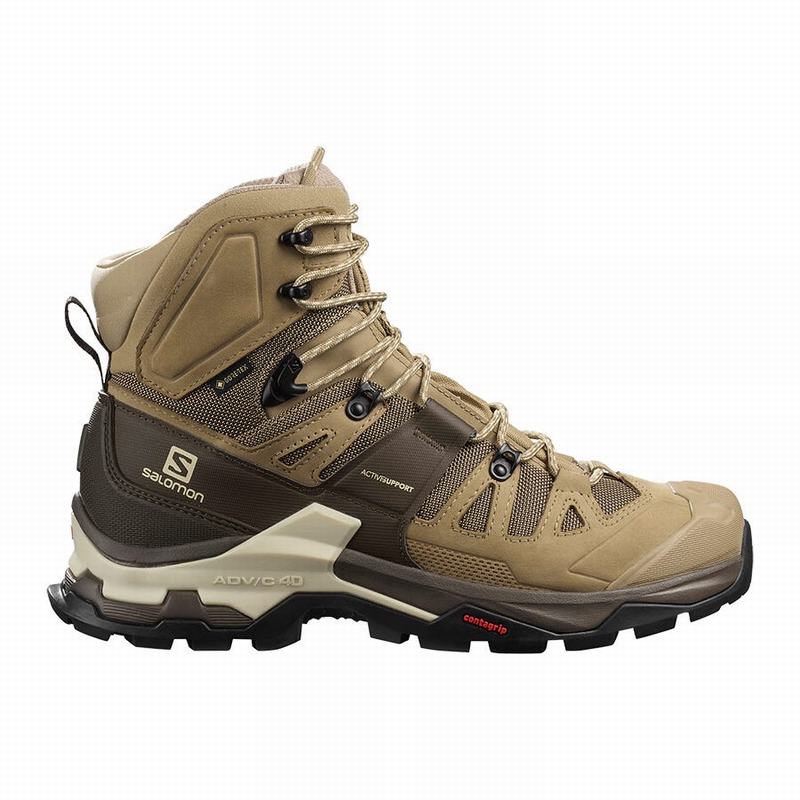 Salomon QUEST 4 GORE-TEX Turisticke Topanky Panske Hnede | 49386NLZT