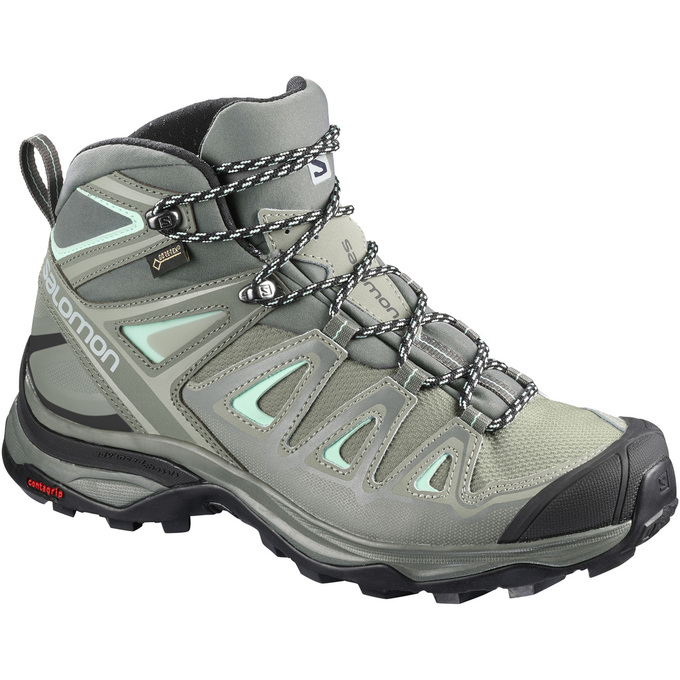 Salomon X ULTRA 3 MID GTX W Turisticke Topanky Damske Siva | 52670IFRC