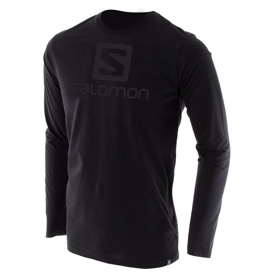 Salomon ACHIEVE LS M Tricko Panske Čierne | 19846JCTU