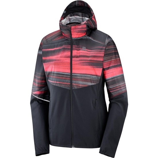 Salomon AGILE FZ HOODIE W Bundy Damske Čierne | 42986HZXT