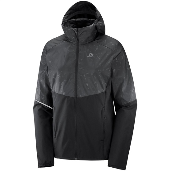 Salomon AGILE FZ HOODIE W Bundy Damske Čierne | 67190CHMZ
