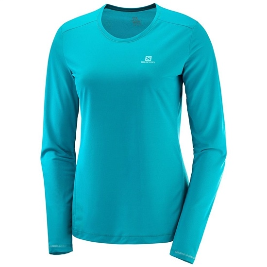 Salomon AGILE LS W Long Sleeve Tricko Damske Modre | 23467EKSV