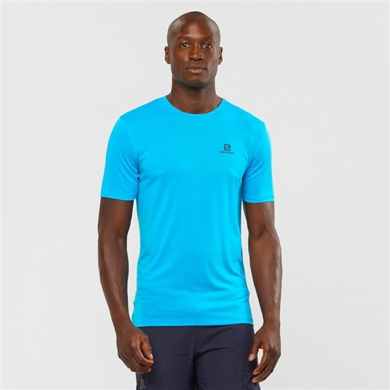 Salomon AGILE TRAINING Tops Panske Tyrkysové | 64379WAQO