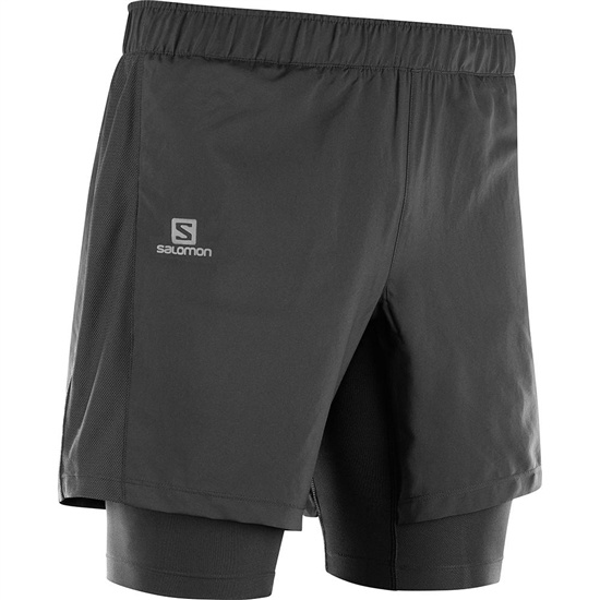 Salomon AGILE TWINSKIN M Sortky Panske Čierne | 75421EICV