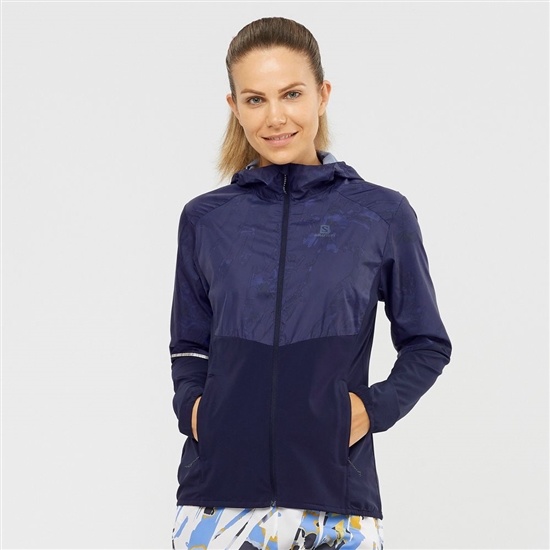 Salomon AGILE WIND Bundy Damske Námornícka Modrá | 31904ZHSQ