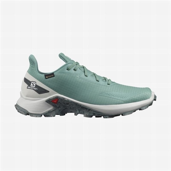 Salomon ALPHACROSS BLAST GTX Trailove Bezecke Tenisky Panske Tyrkysové | 83560PING