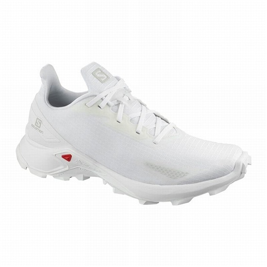 Salomon ALPHACROSS BLAST Trailove Bezecke Tenisky Panske Biele | 48032ZRMX