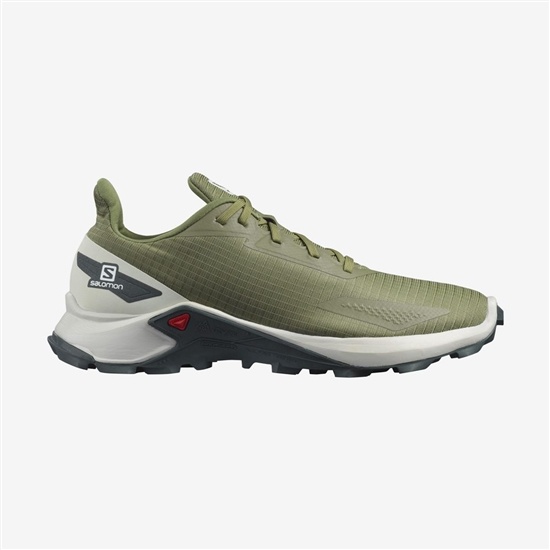Salomon ALPHACROSS BLAST Trailove Bezecke Tenisky Panske Zelene | 57918NCRJ