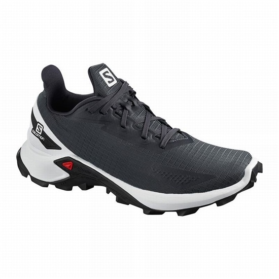 Salomon ALPHACROSS BLAST Trailove Bezecke Tenisky Damske Siva / Biele | 62850XVGQ
