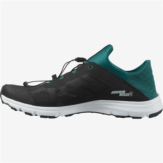Salomon AMPHIB BOLD 2 Topanky do Vody Panske Čierne / Zelene | 42380PQVU