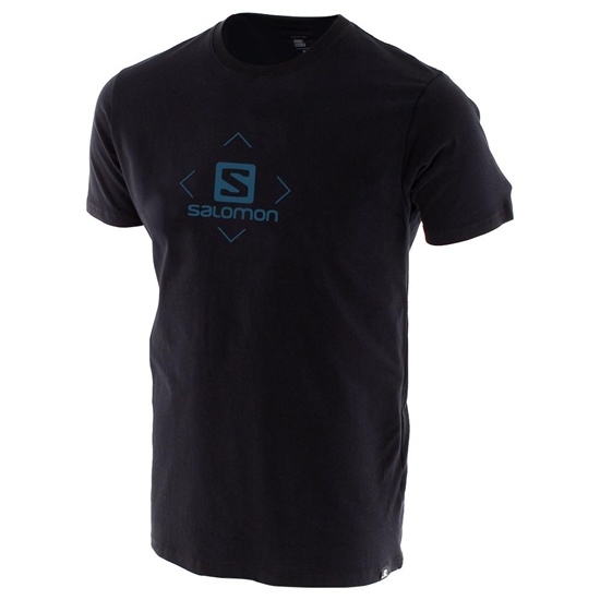 Salomon BOXED IN SS M Tricko Panske Čierne | 67048XBHK