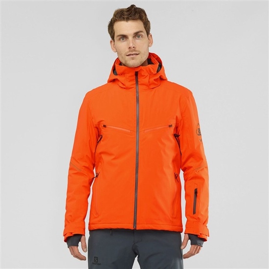 Salomon BRILLIANT Ski Bundy Panske Červené | 75082NZXQ