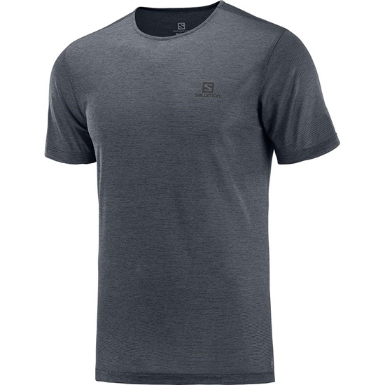 Salomon COSMIC CREW SS M Kratke Sleeve Tricko Panske Čierne | 47265JMOT
