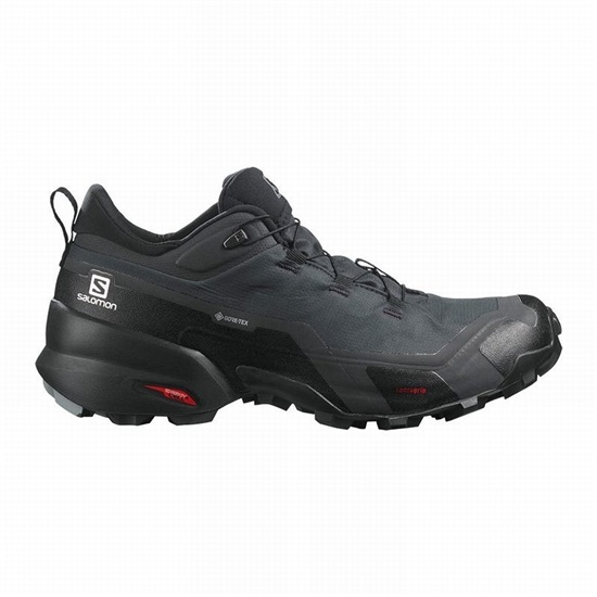 Salomon CROSS HIKE GORE-TEX Turisticke Topanky Panske Tmavo Siva / Čierne | 46270CVJD