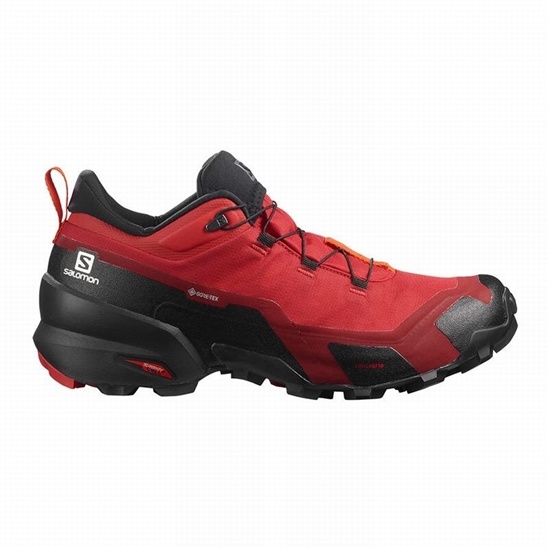 Salomon CROSS HIKE GORE-TEX Turisticke Topanky Panske Čierne / Červené Oranžové | 59407YQMF