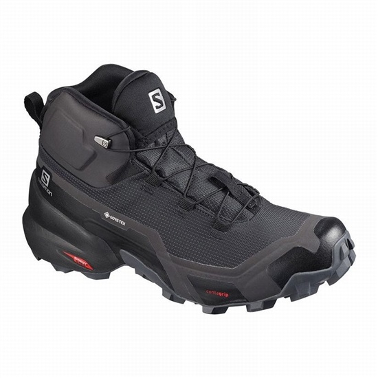 Salomon CROSS HIKE MID GORE-TEX Turisticke Topanky Damske Čierne | 10769GTXH