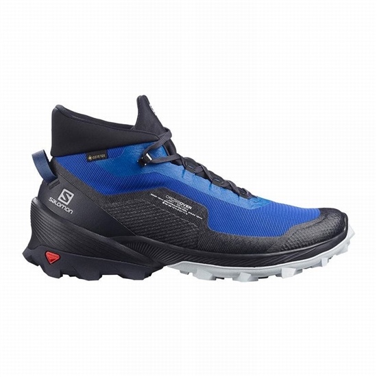 Salomon CROSS OVER CHUKKA GORE-TEX Turisticke Topanky Panske Modre / Čierne | 21459LRCS