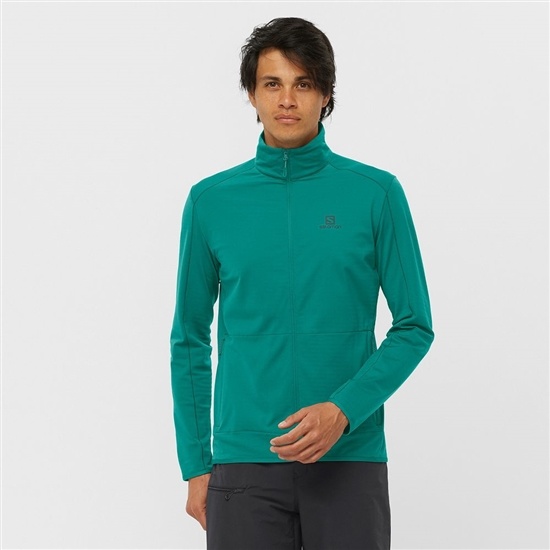 Salomon ESSENTIAL LIGHTWARM Midlayers Panske Zelene | 80412LDGO