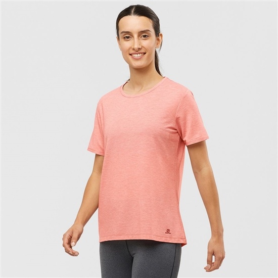 Salomon ESSENTIAL TENCEL Tricko Damske Koralove | 68309JSAL
