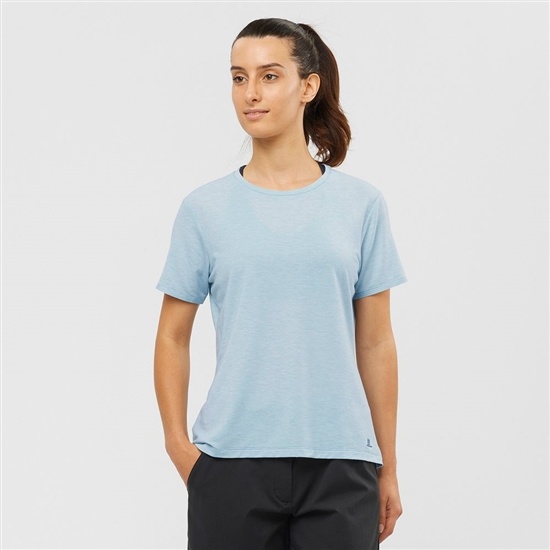 Salomon ESSENTIAL TENCEL Tricko Damske Modre | 28941FGYM