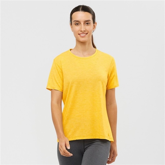 Salomon ESSENTIAL TENCEL Tricko Damske Žlté | 12379ULXI