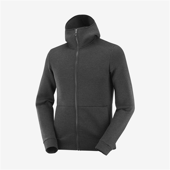Salomon ESSENTIAL WARM Midlayers Panske Čierne | 65372XQMW