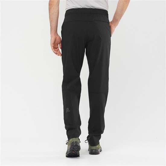 Salomon EXPLORE TAPERED Nohavice Panske Čierne | 87359XKVZ
