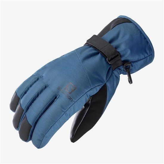 Salomon FORCE DRY M Rukavice Panske Námornícka Modrá | 50291ECXH