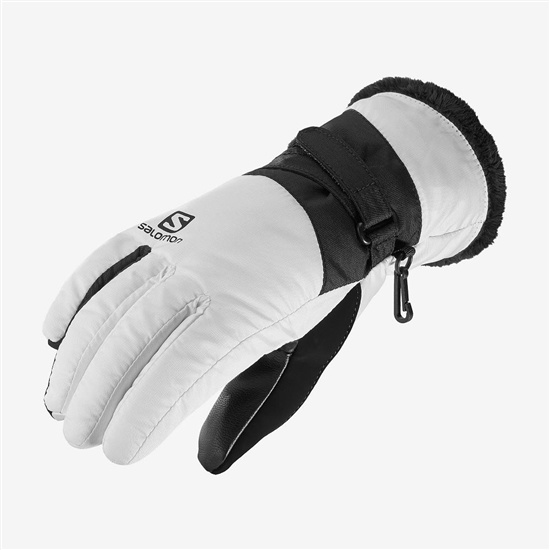 Salomon FORCE DRY W Rukavice Damske Biele | 94251TXAG
