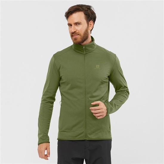 Salomon Kate Tanga Midlayers Panske Olivovo Zelená | 97064FAVS