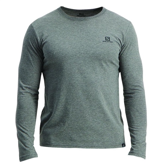 Salomon MINIMAL LS M Tricko Panske Tmavo | 78416LFMP