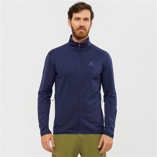 Salomon Midlayers Panske Námornícka Modrá | 94562OFUN