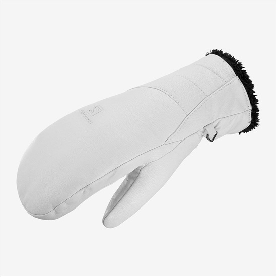 Salomon NATIVE MITTEN W Rukavice Damske Biele | 39801WRYG