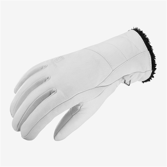 Salomon NATIVE W Rukavice Damske Biele | 53291UNSD