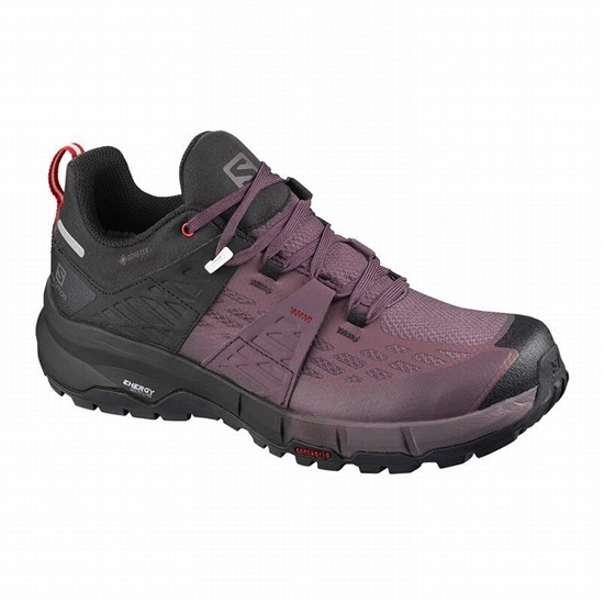 Salomon ODYSSEY GTX W Turisticke Topanky Damske Čierne / Červené | 67453TMPL