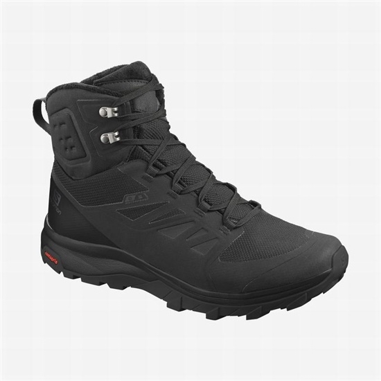 Salomon OUTBLAST TS CSWP Zimne Topanky Panske Čierne | 72685IPYH