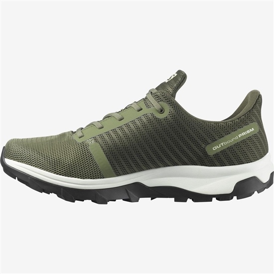 Salomon OUTBOUND PRISM GORE-TEX Turisticke Topanky Panske Olivovo Zelená Zelene | 09162UOEB