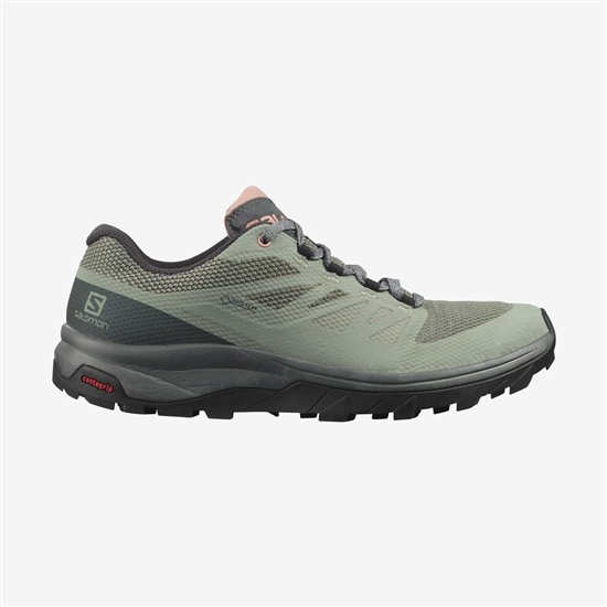 Salomon OUTLINE GORE-TEX Turisticke Topanky Damske Olivovo Zelená | 24019MQCH
