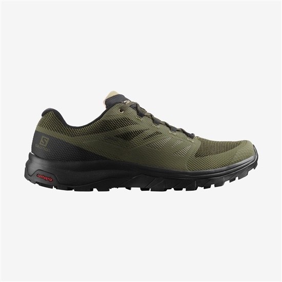 Salomon OUTLINE GORE-TEX Turisticke Topanky Panske Olivovo Zelená Zelene | 96327MLPD