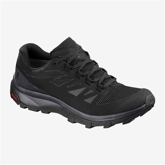 Salomon OUTLINE GTX Turisticke Topanky Damske Čierne | 25907YRIQ