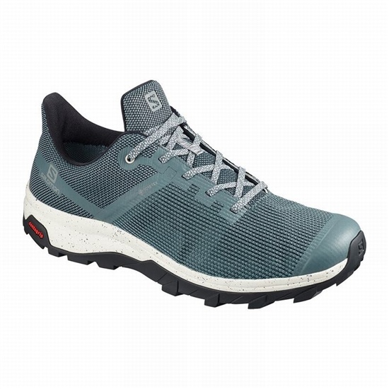 Salomon OUTLINE PRISM GORE-TEX Turisticke Topanky Panske Tmavo Modre / Čierne | 18049ZWXT