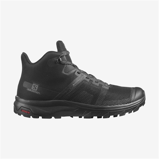 Salomon OUTLINE PRISM MID GTX Turisticke Topanky Damske Čierne | 48307MVPK