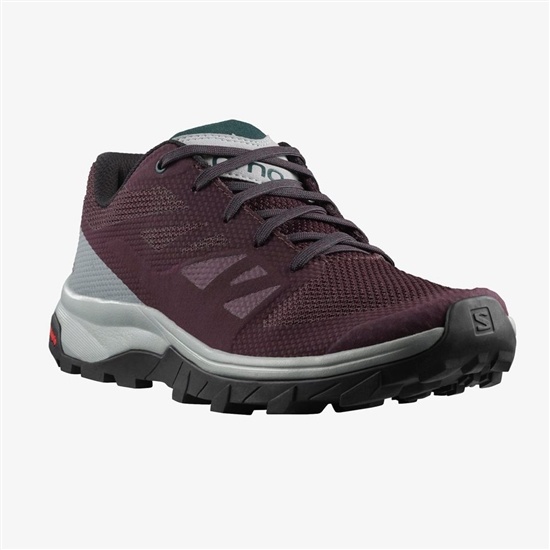 Salomon OUTLINE Trailove Bezecke Tenisky Damske Bordove | 39572BQTI