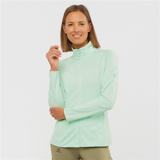 Salomon OUTRACK FULL ZIP Midlayers Damske Modre | 81357EDJN