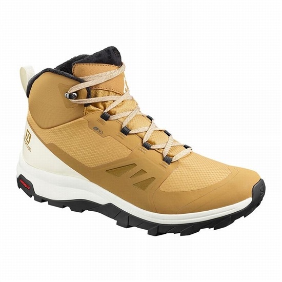 Salomon OUTSNAP CLIMASALOMON WATERPROOF Zimne Topanky Panske Hnede / Čierne | 47685CWBQ