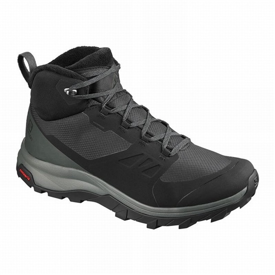 Salomon OUTSNAP CLIMASALOMON WATERPROOF Zimne Topanky Panske Čierne | 61857QDWM