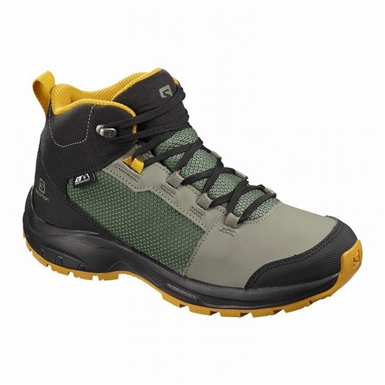 Salomon OUTWARD CLIMASALOMON WATERPROOF Turisticke Topanky Detske Siva / Čierne | 16520EQOH