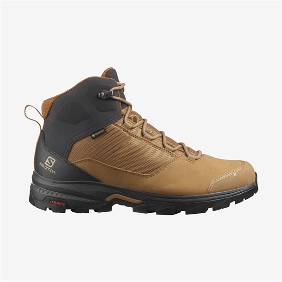 Salomon OUTWARD GORE-TEX Turisticke Topanky Panske Hnede | 20537SHZK