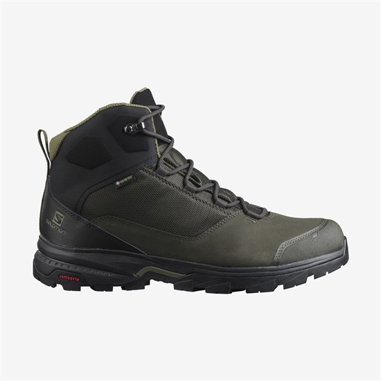 Salomon OUTWARD GORE-TEX Turisticke Topanky Panske Olivovo Zelená Zelene | 89740AIES